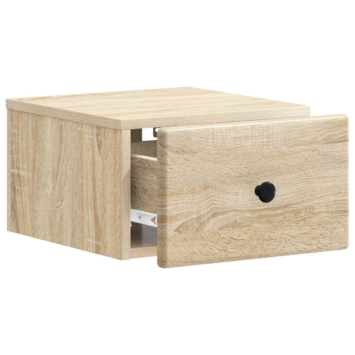 vidaXL Wall-Mounted Bedside Cabinet Sonoma Oak 34.5 x 33 x 20 cm