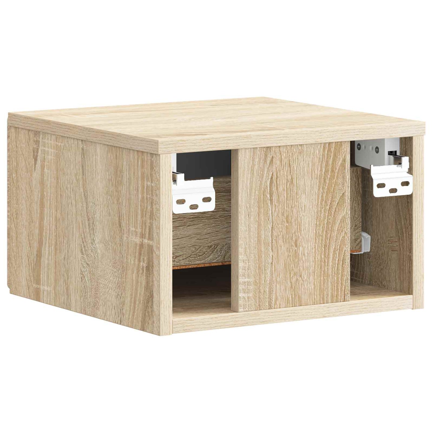 vidaXL Wall-Mounted Bedside Cabinet Sonoma Oak 34.5 x 33 x 20 cm