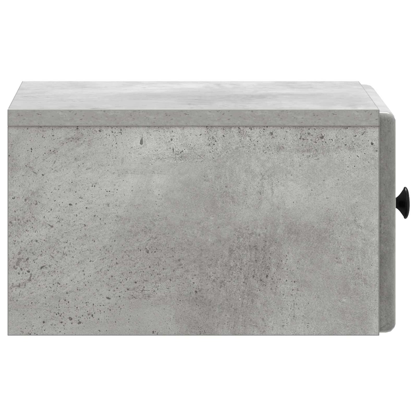 vidaXL Wall-Mounted Bedside Cabinet with Drawer 2 pcs Concrete Grey