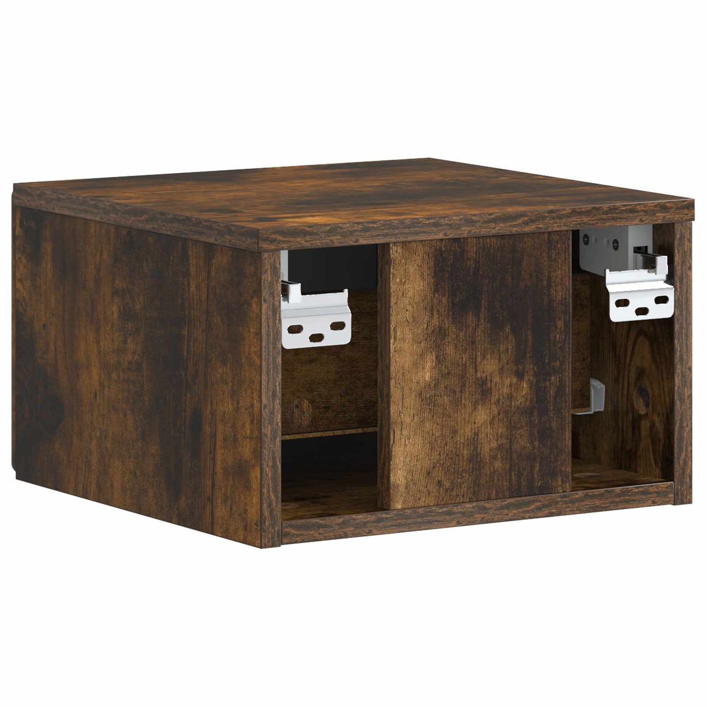 vidaXL Wall-Mounted Bedside Cabinet 2 pcs Smoked Oak 34.5 x 33 x 20 cm