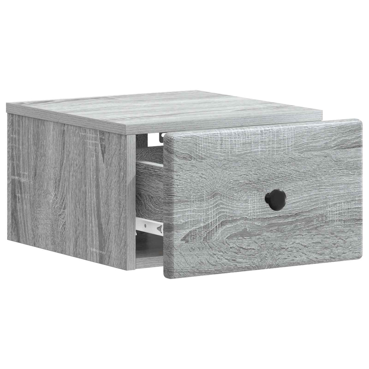 vidaXL Wall-Mounted Bedside Cabinet 2 pcs Grey Sonoma
