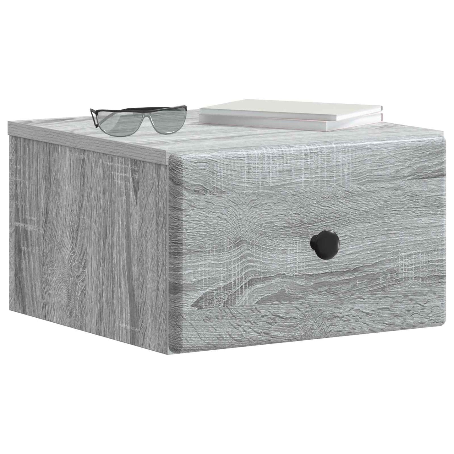 vidaXL Wall-Mounted Bedside Cabinet 2 pcs Grey Sonoma Engineered Wood