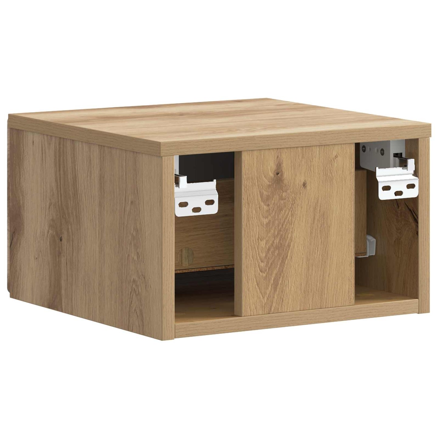 vidaXL Wall-Mounted Bedside Cabinet 2 pcs Artisan Oak