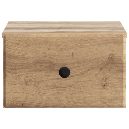 vidaXL Wall-Mounted Bedside Cabinet 2 pcs Artisan Oak