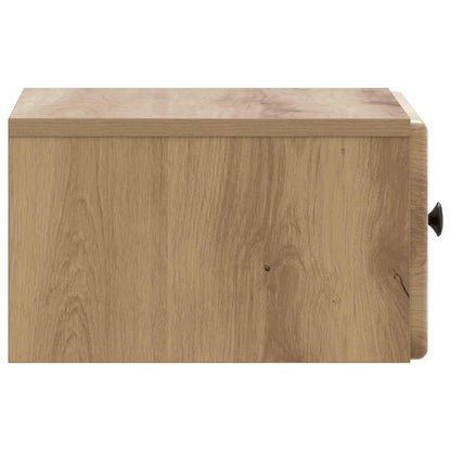vidaXL Wall-Mounted Bedside Cabinet 2 pcs Artisan Oak