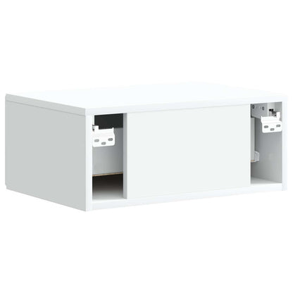 vidaXL Wall-Mounted Bedside Cabinet 2 pcs White 49 x 34.5 x 20 cm