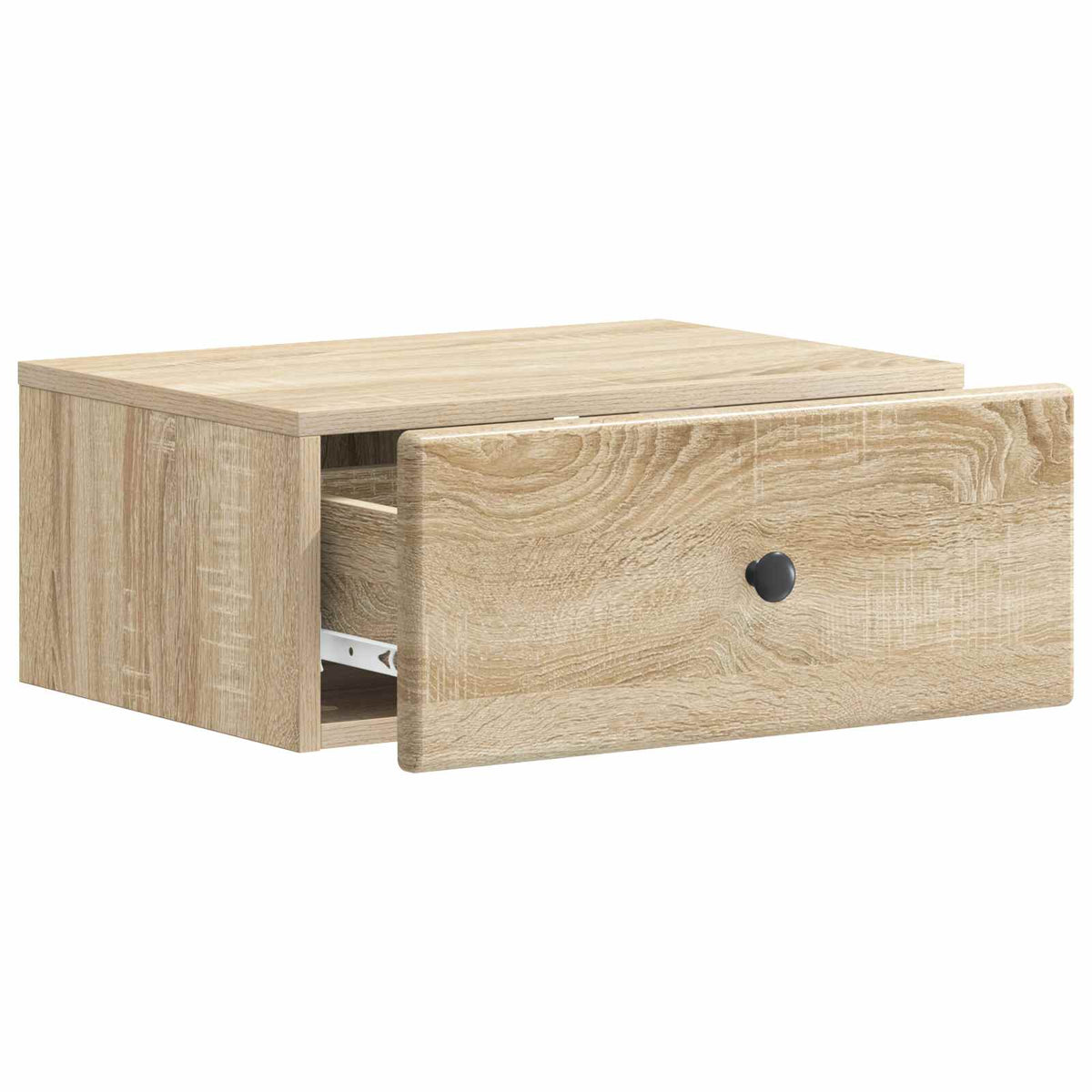 vidaXL Wall-Mounted Bedside Cabinet Sonoma Oak 49 x 34.5 x 20 cm