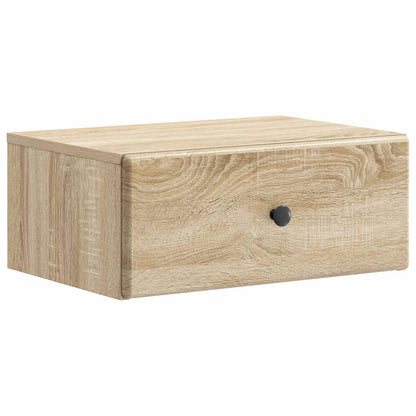 vidaXL Wall-Mounted Bedside Cabinet 2 pcs Sonoma Oak 49 x 34.5 x 20 cm