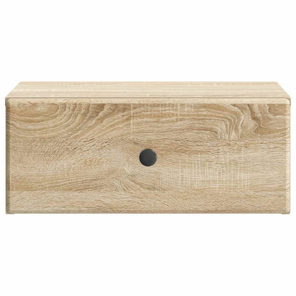 vidaXL Wall-Mounted Bedside Cabinet 2 pcs Sonoma Oak 49 x 34.5 x 20 cm