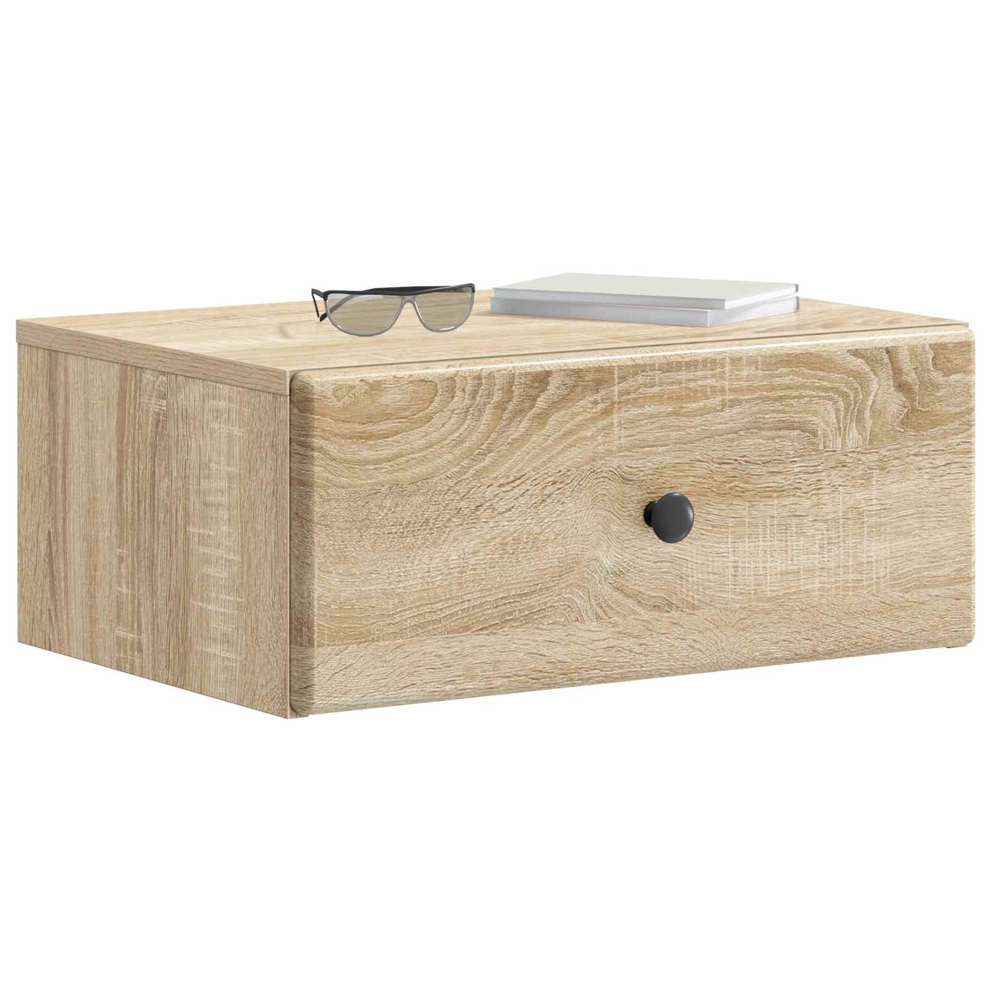 vidaXL Wall-Mounted Bedside Cabinet 2 pcs Sonoma Oak 49 x 34.5 x 20 cm