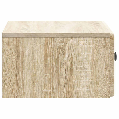 vidaXL Wall-Mounted Bedside Cabinet 2 pcs Sonoma Oak 49 x 34.5 x 20 cm