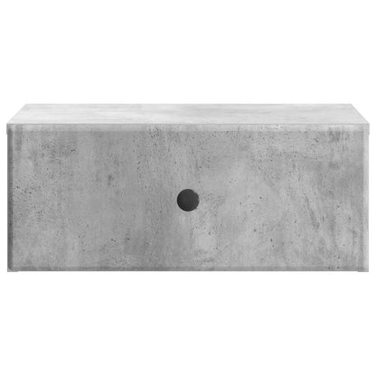 vidaXL Wall-Mounted Bedside Cabinet with Drawer 2 pcs Concrete Grey