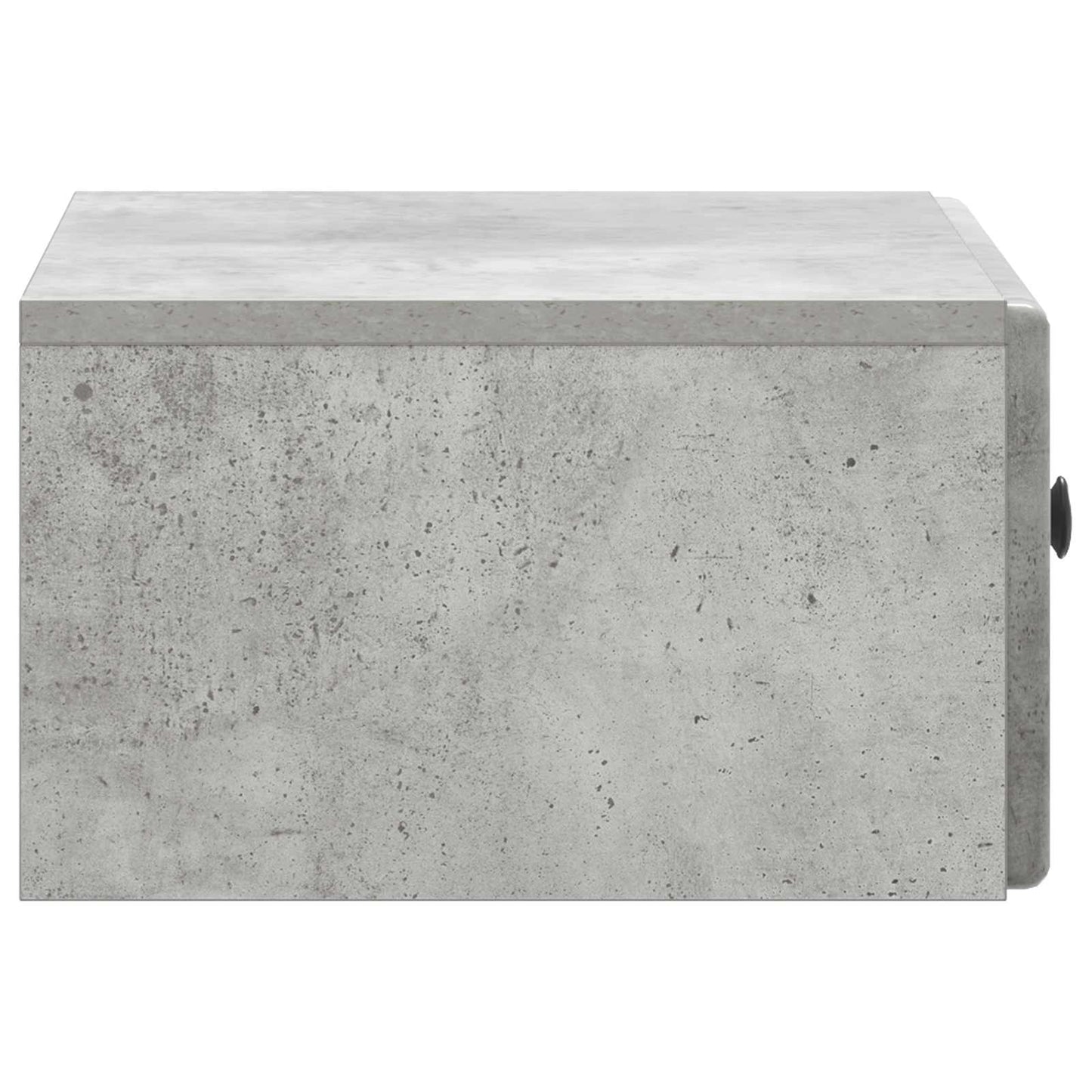vidaXL Wall-Mounted Bedside Cabinet with Drawer 2 pcs Concrete Grey
