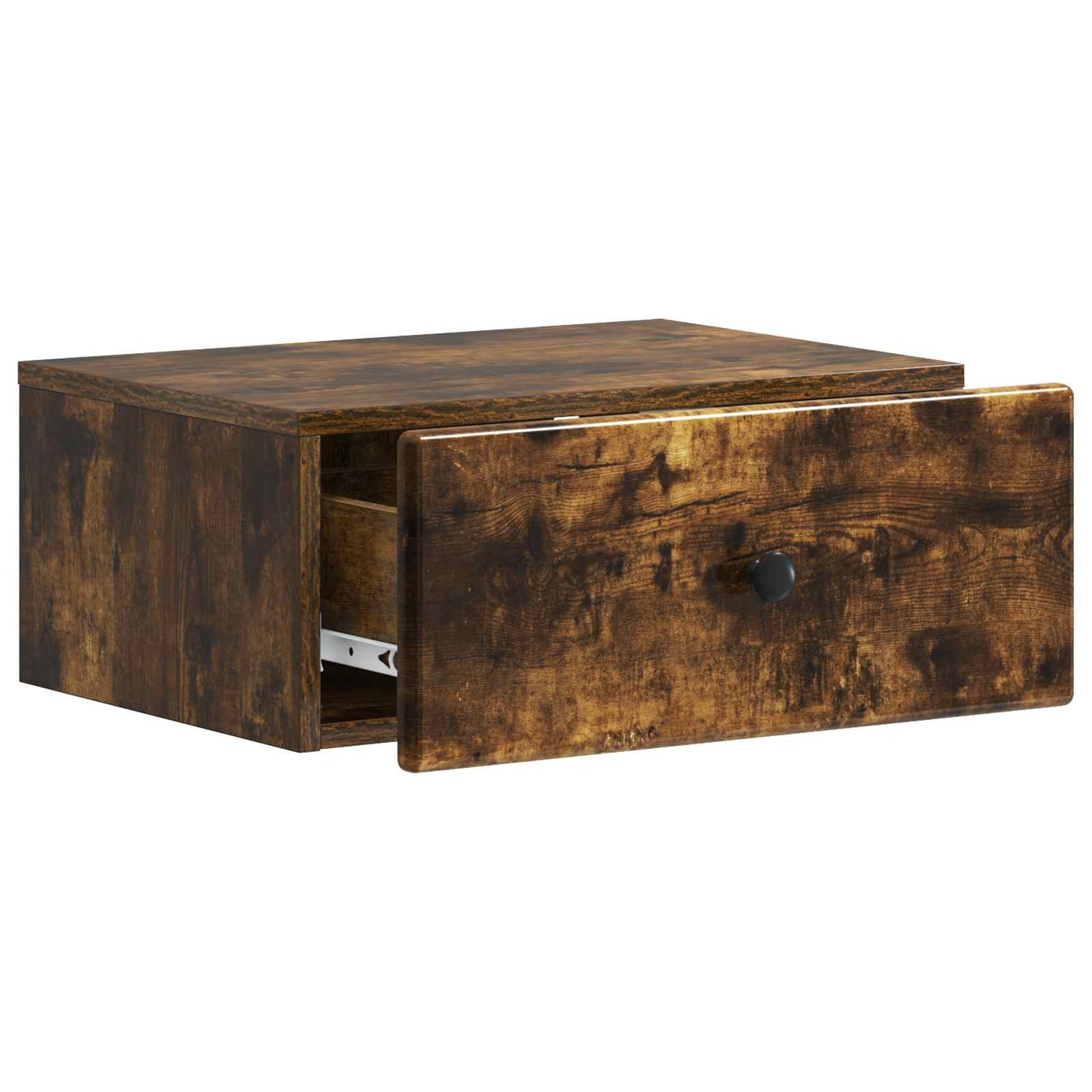 vidaXL Wall-Mounted Bedside Cabinet 2 pcs Smoked Oak 49 x 34.5 x 20 cm