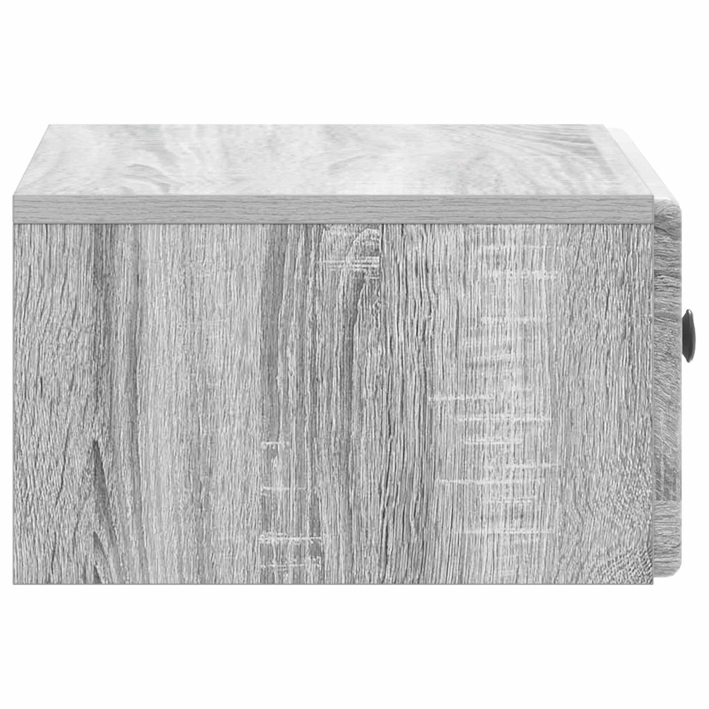 vidaXL Wall-Mounted Bedside Cabinet Grey Sonoma 49 x 34.5 x 20 cm
