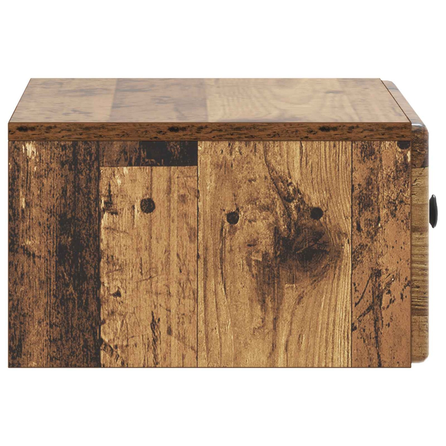 vidaXL Wall-Mounted Bedside Cabinet 2 pcs Old Wood 49 x 34.5 x 20 cm