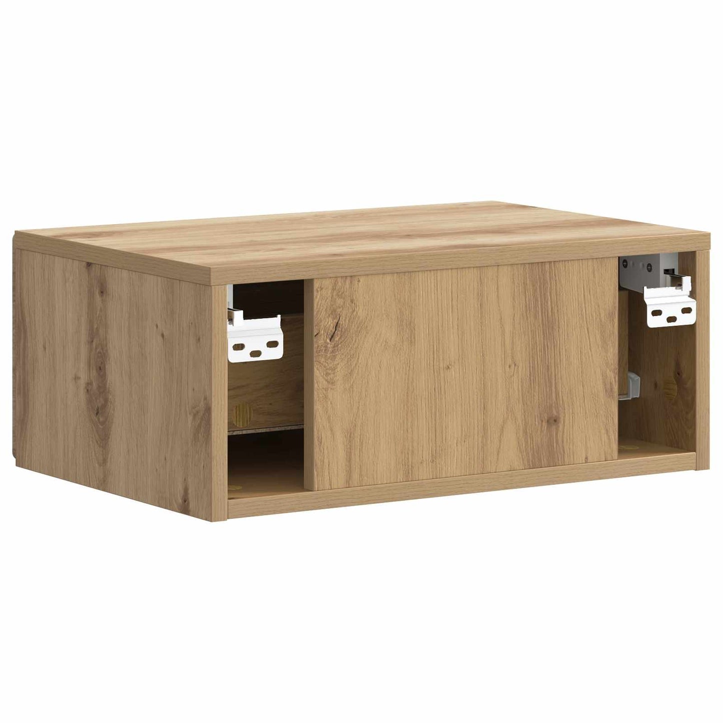 vidaXL Wall-Mounted Bedside Cabinet Artisan Oak 49 x 34.5 x 20 cm