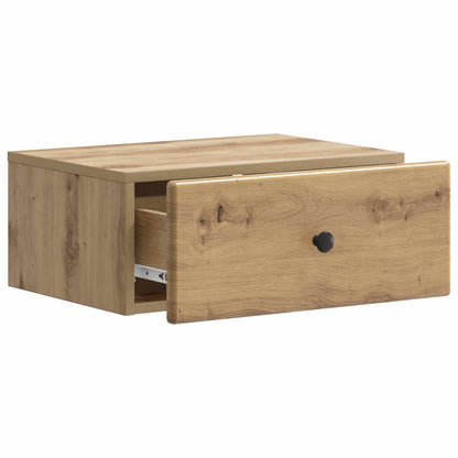 vidaXL Wall-Mounted Bedside Cabinet 2 pcs Artisan Oak