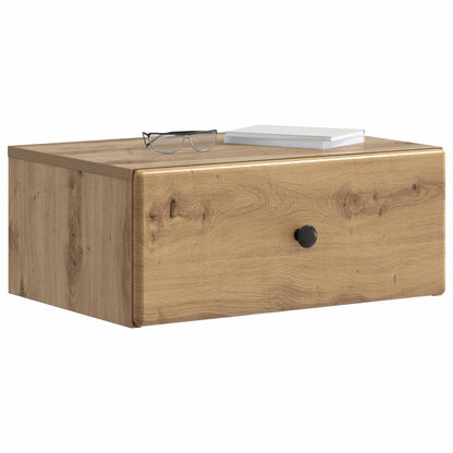 vidaXL Wall-Mounted Bedside Cabinet 2 pcs Artisan Oak