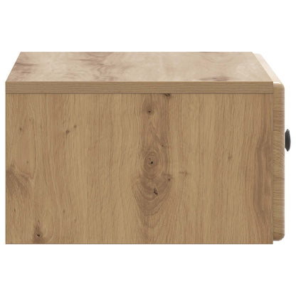 vidaXL Wall-Mounted Bedside Cabinet 2 pcs Artisan Oak