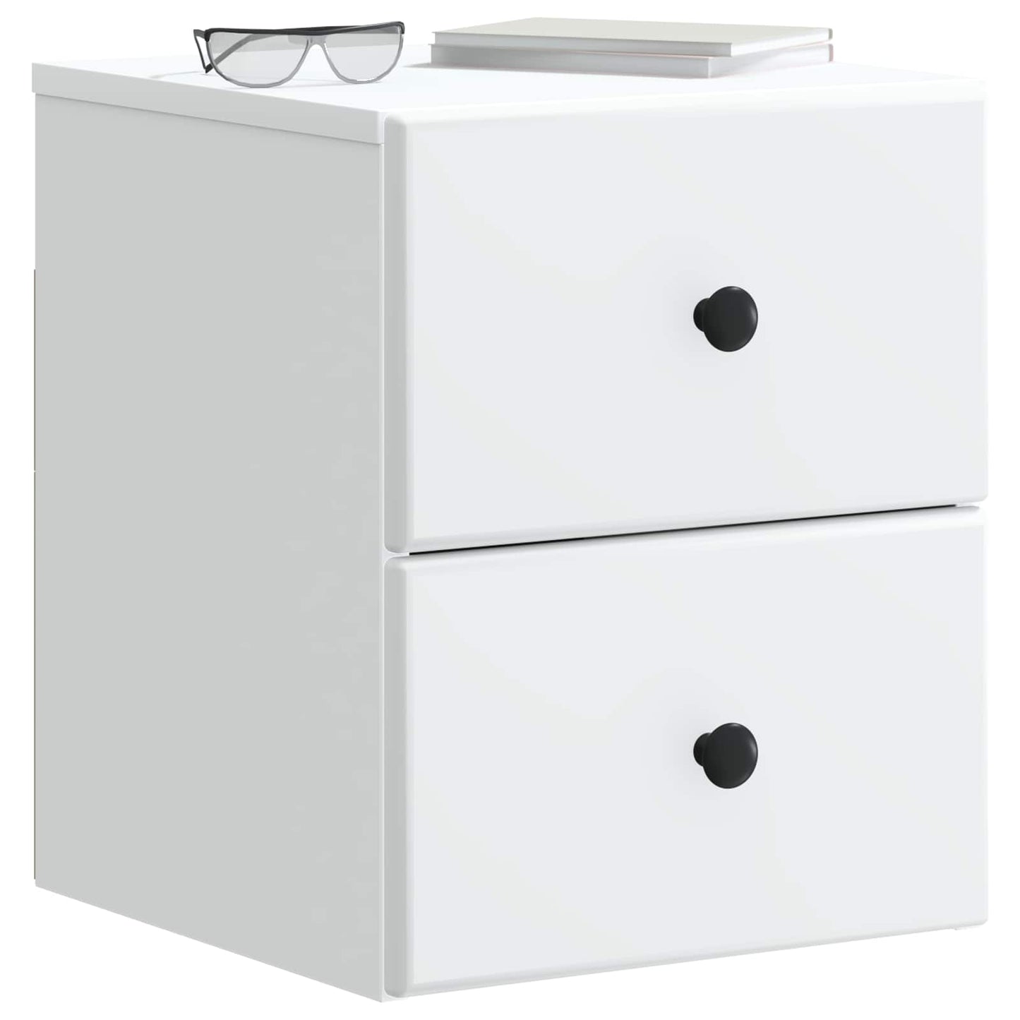 vidaXL Wall-Mounted Bedside Cabinet White 34.5 x 33 x 40 cm
