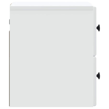 vidaXL Wall-Mounted Bedside Cabinet White 34.5 x 33 x 40 cm