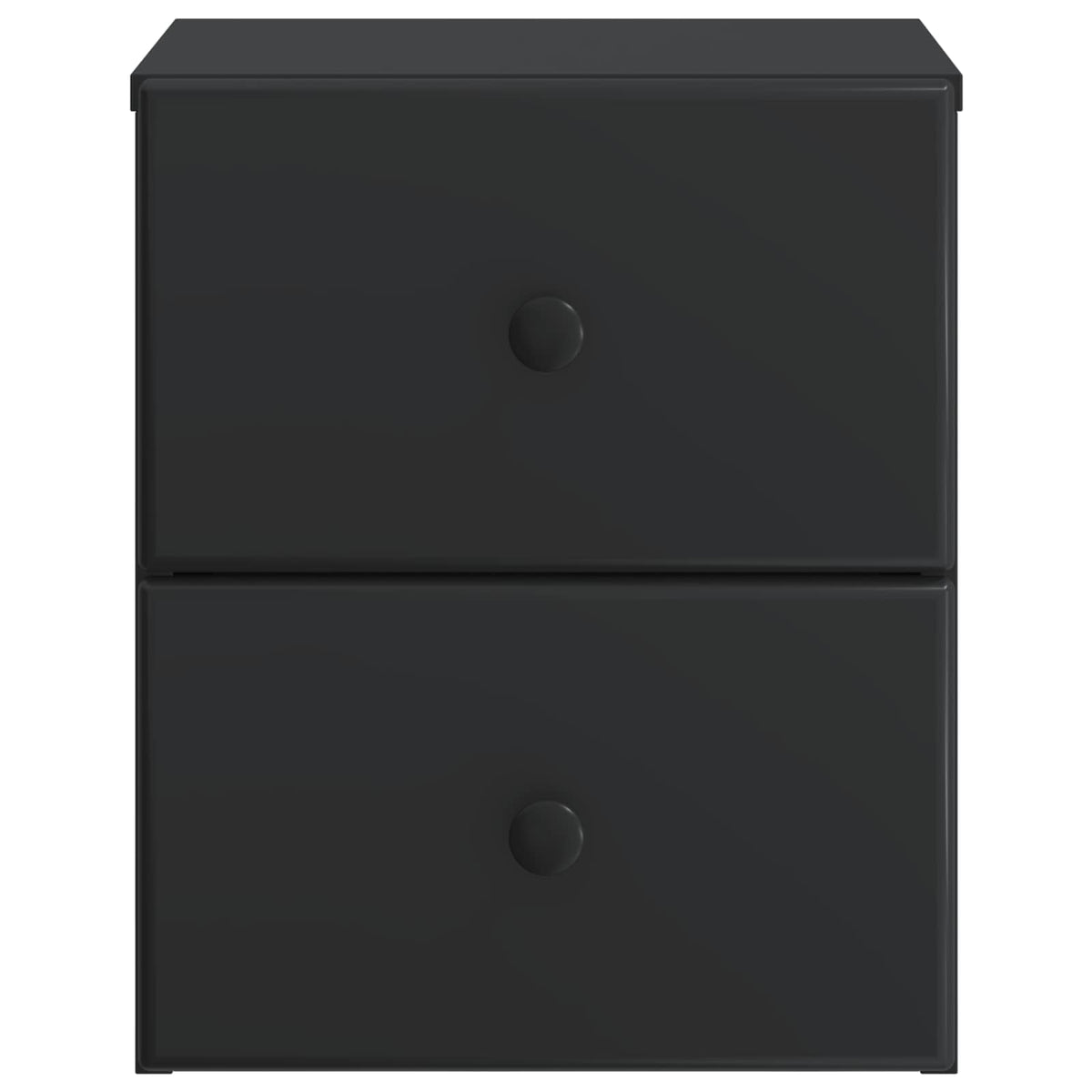 vidaXL Wall-Mounted Bedside Cabinet Black 34.5 x 33 x 40 cm