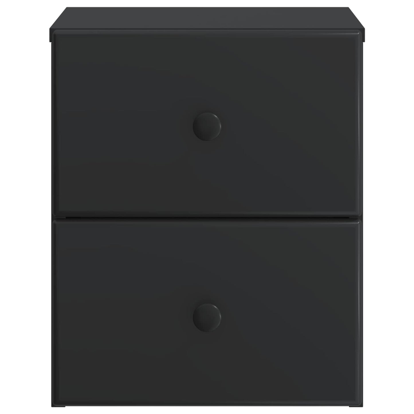 vidaXL Wall-Mounted Bedside Cabinet Black 34.5 x 33 x 40 cm