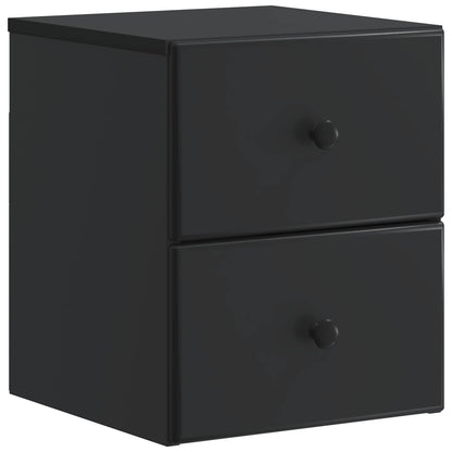 vidaXL Wall-Mounted Bedside Cabinet 2 pcs Black 34.5 x 33 x 40 cm