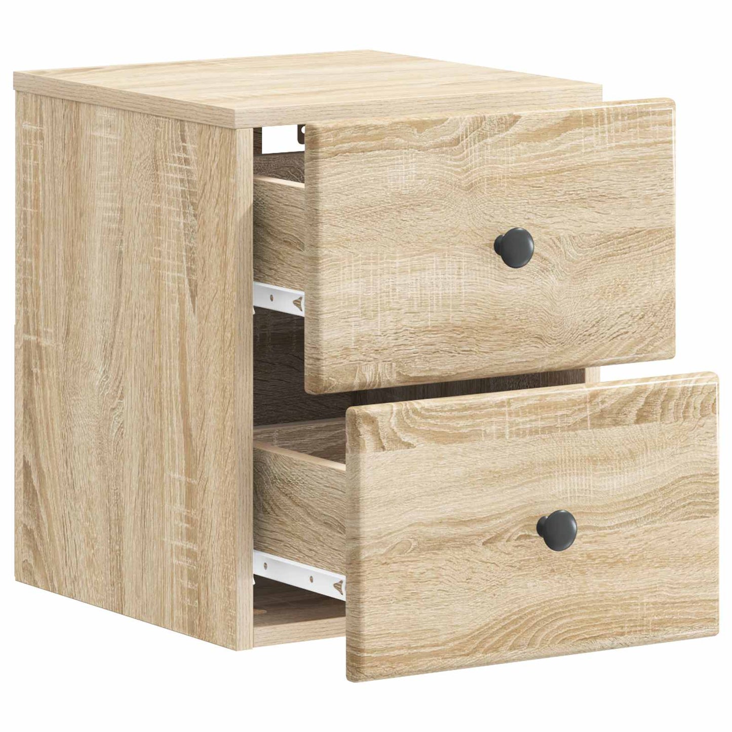 vidaXL Wall-Mounted Bedside Cabinet Sonoma Oak 34.5 x 33 x 40 cm