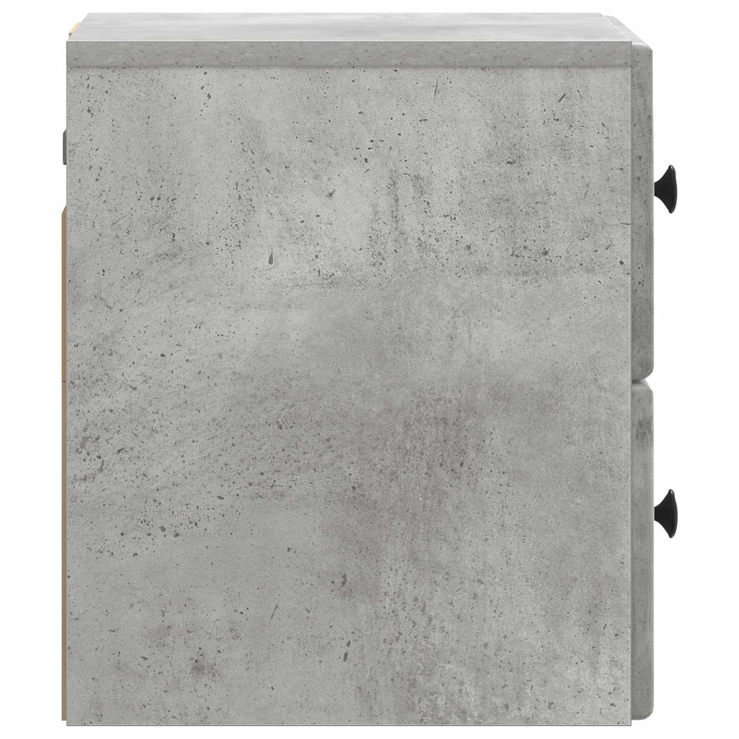 vidaXL Wall-Mounted Bedside Cabinet Concrete Grey 34.5 x 33 x 40 cm