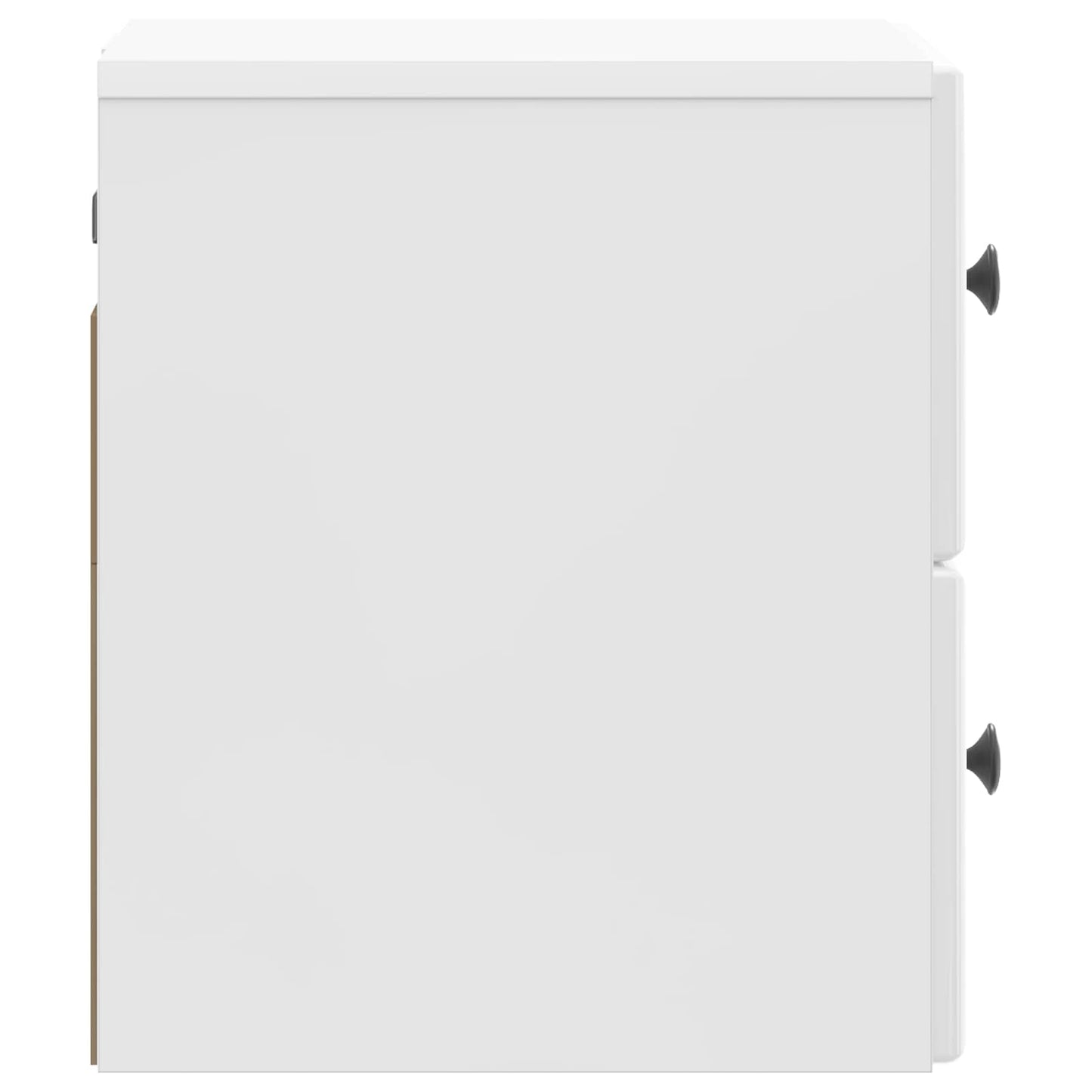 vidaXL Wall-Mounted Bedside Cabinet High Gloss White 34.5 x 33 x 40 cm