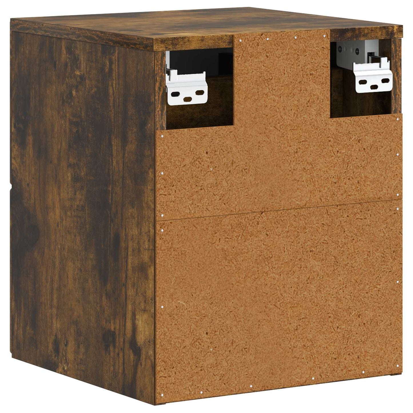 vidaXL Wall-Mounted Bedside Cabinet 2 pcs Smoked Oak 34.5 x 33 x 40 cm