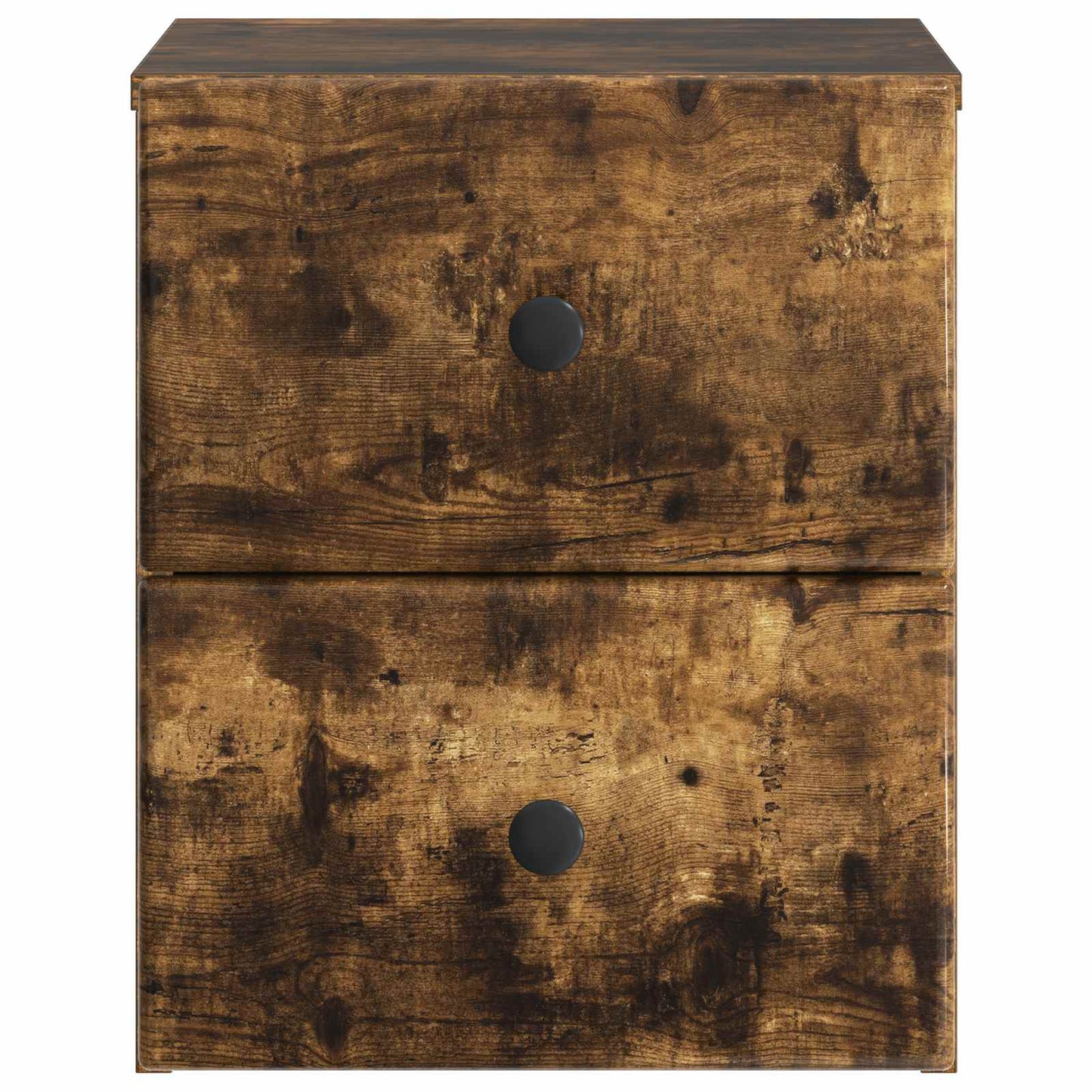 vidaXL Wall-Mounted Bedside Cabinet 2 pcs Smoked Oak 34.5 x 33 x 40 cm