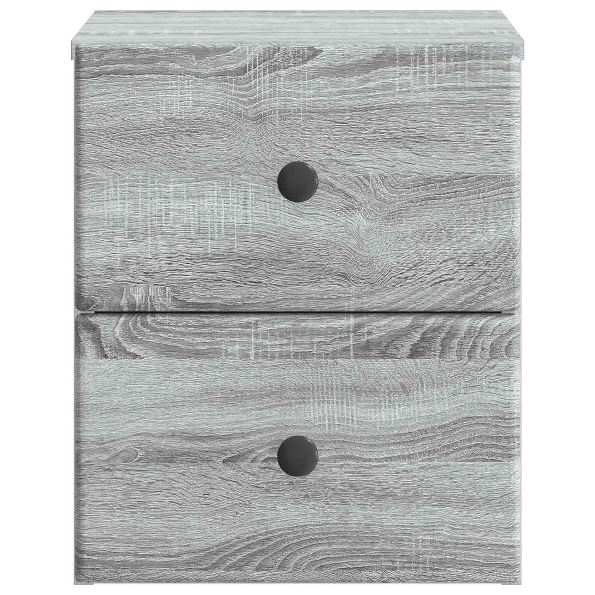 vidaXL Wall-Mounted Bedside Cabinet 2 pcs Grey Sonoma
