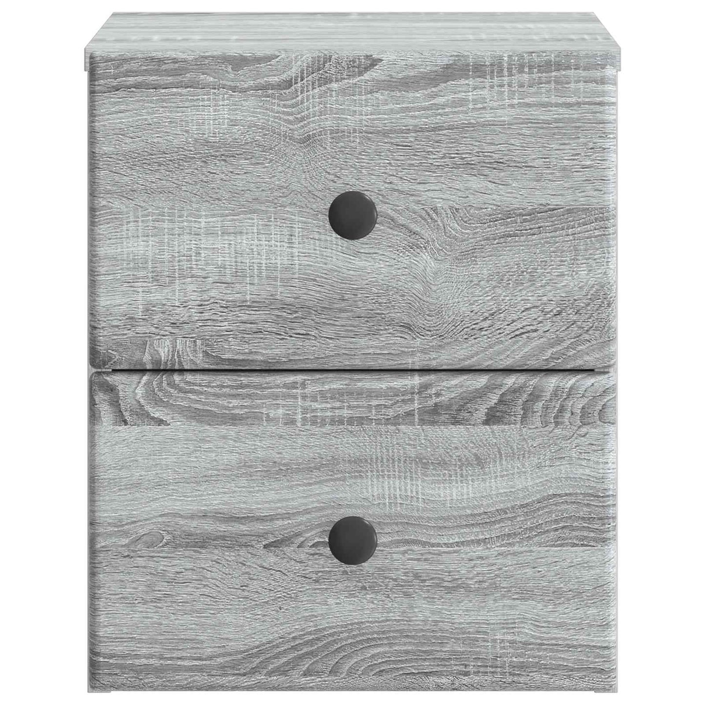 vidaXL Wall-Mounted Bedside Cabinet 2 pcs Grey Sonoma Engineered Wood