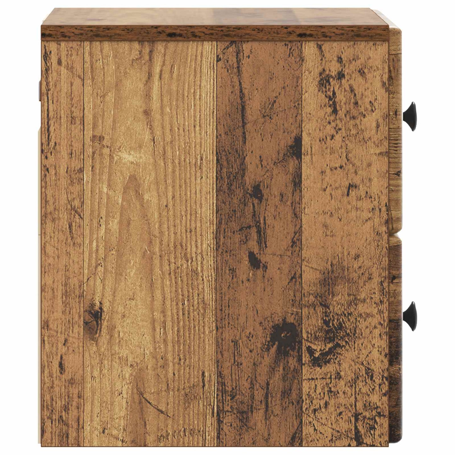 vidaXL Wall-Mounted Bedside Cabinet 2 pcs Old Wood 34.5 x 33 x 40 cm