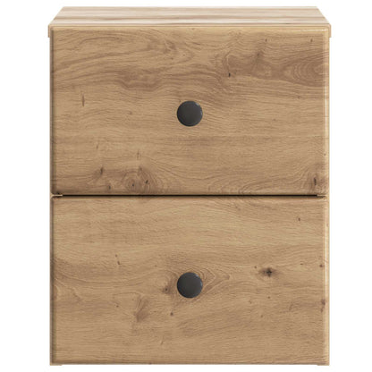 vidaXL Wall-Mounted Bedside Cabinet Artisan Oak 34.5 x 33 x 40 cm