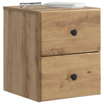 vidaXL Wall-Mounted Bedside Cabinet Artisan Oak 34.5 x 33 x 40 cm
