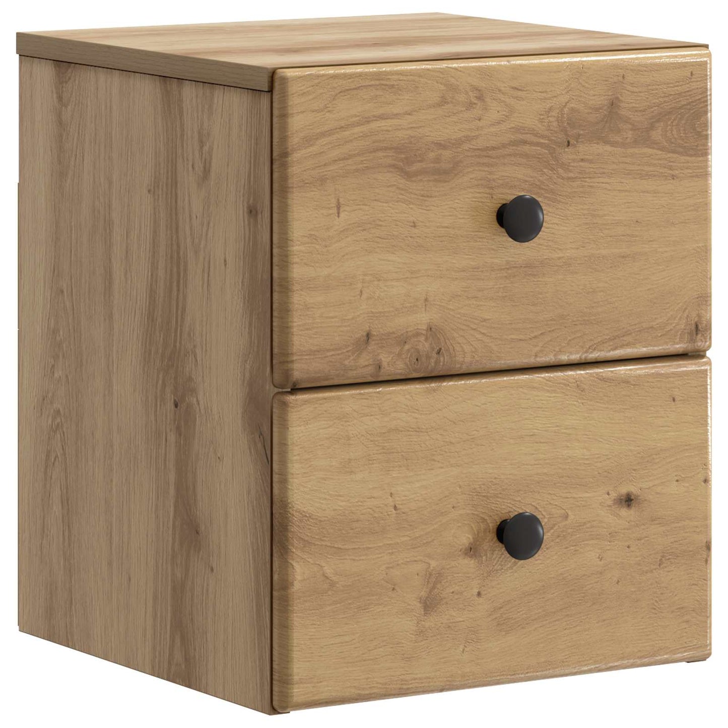 vidaXL Wall-Mounted Bedside Cabinet 2 pcs Artisan Oak
