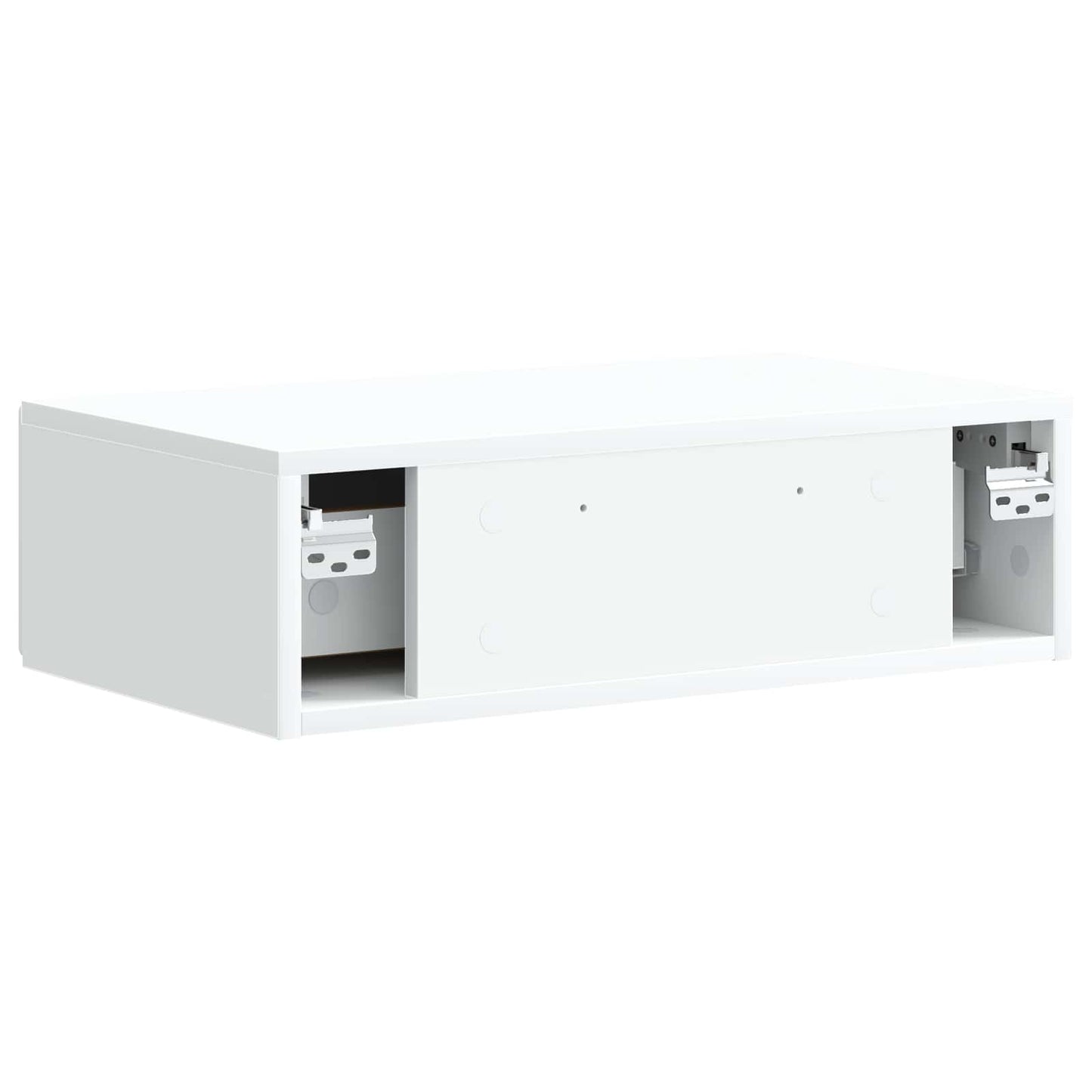 vidaXL Wall-Mounted Side Table White 59 x 34.5 x 17 cm Engineered Wood