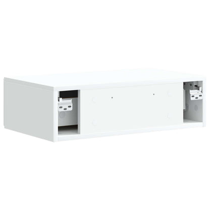 vidaXL Wall-Mounted Side Table White 59 x 34.5 x 17 cm Engineered Wood