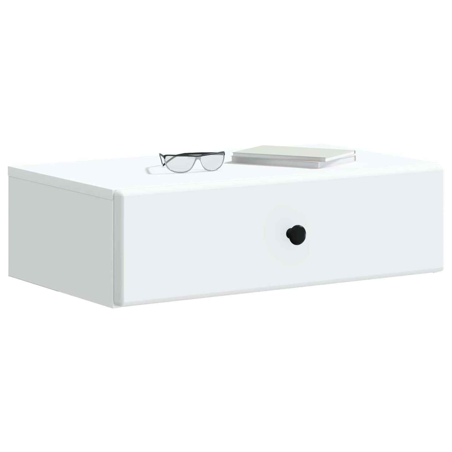 vidaXL Wall-Mounted Side Table White 59 x 34.5 x 17 cm Engineered Wood