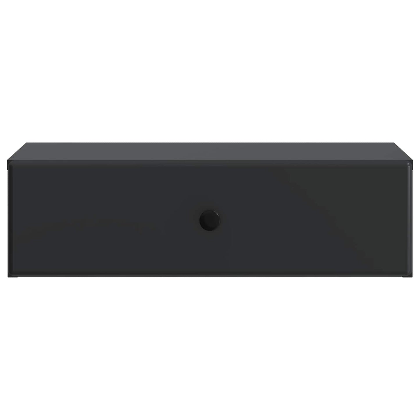 vidaXL Wall-Mounted Side Table Black 59 x 34.5 x 17 cm Engineered Wood
