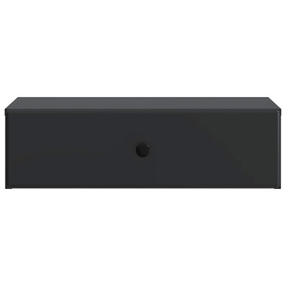 vidaXL Wall-Mounted Side Table Black 59 x 34.5 x 17 cm Engineered Wood