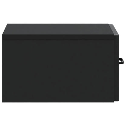 vidaXL Wall-Mounted Side Table Black 59 x 34.5 x 17 cm Engineered Wood