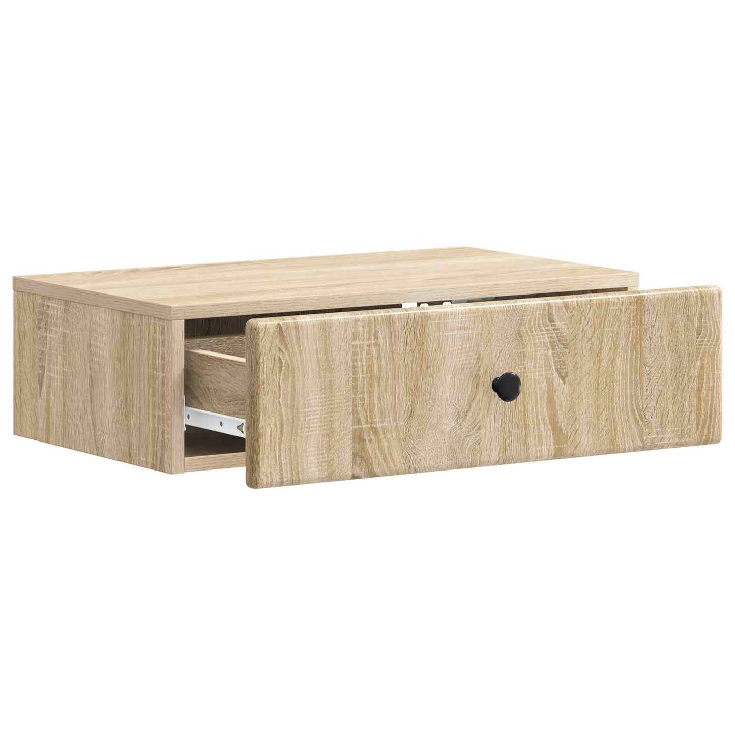 vidaXL Wall-Mounted Side Table Sonoma Oak 59 x 34.5 x 17 cm