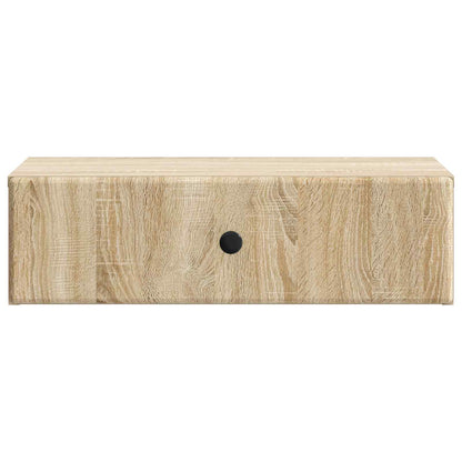 vidaXL Wall-Mounted Side Table Sonoma Oak 59 x 34.5 x 17 cm