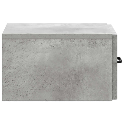 vidaXL Wall-Mounted Side Table Concrete Grey 59 x 34.5 x 17 cm