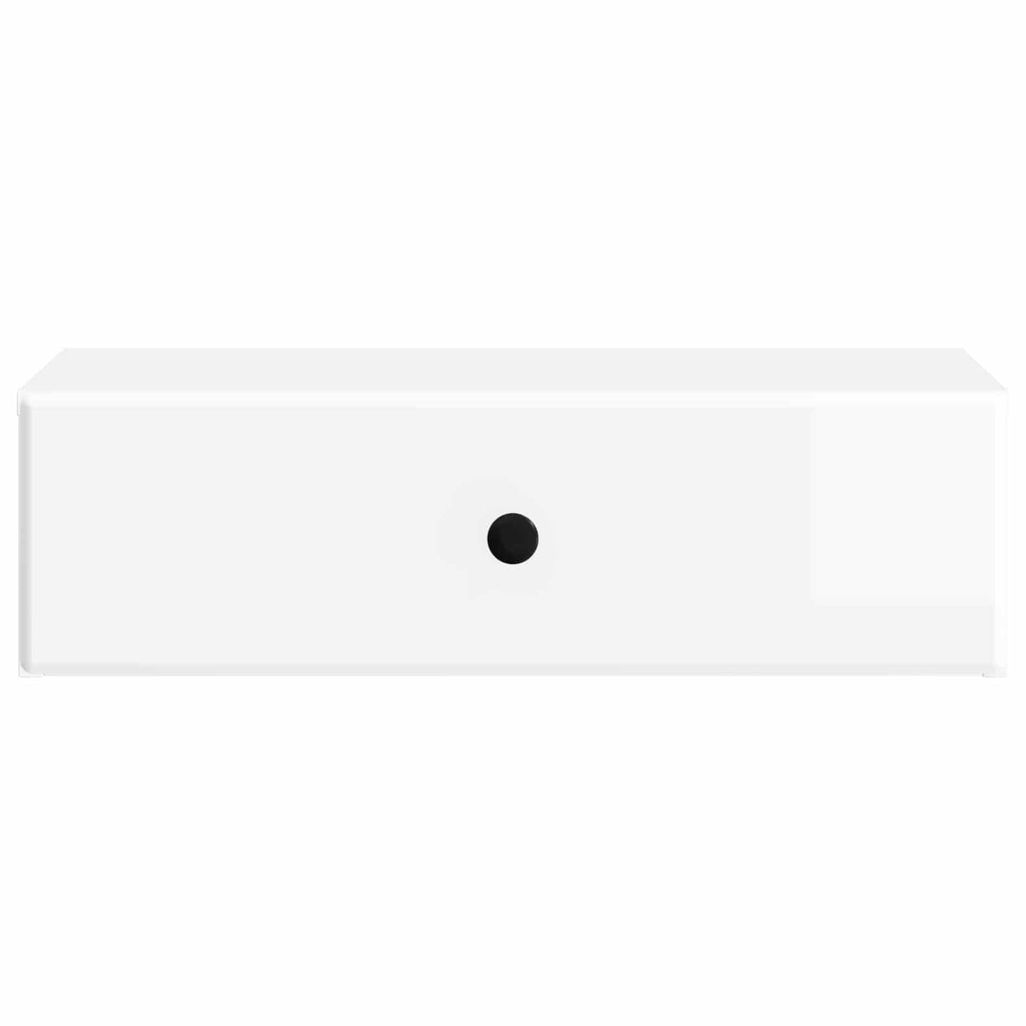 vidaXL Wall-Mounted Side Table High Gloss White 59 x 34.5 x 17 cm